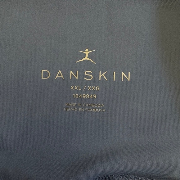Danskin Women's Lightweight Tights Leggings, Pockets, Blue, XXL NWT - Picture 10 of 16